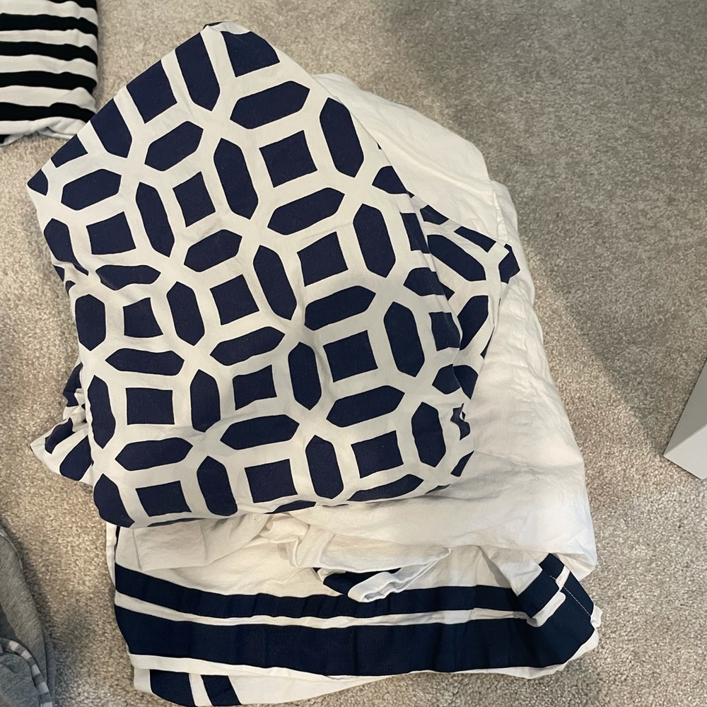 Pottery Barn Sheet and Crib Skirt